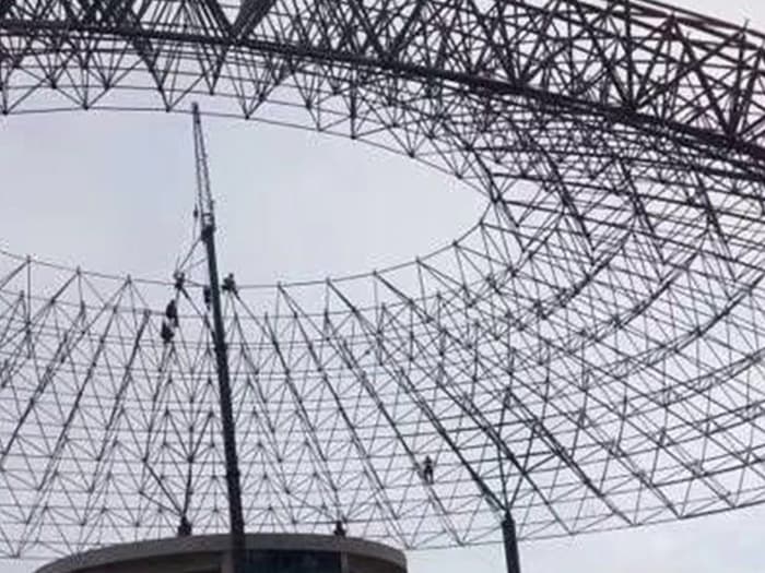 台湾篮球馆球形网架厂家价格